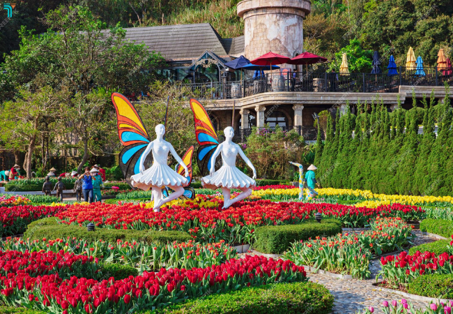 Vườn Hoa Le Jardin D’Amour tại Sun World Bà Nà Hills