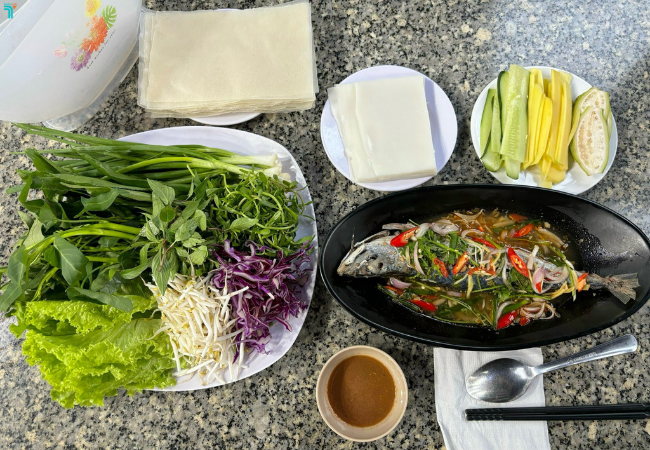 Bánh tráng thịt heo Đại Lộc Đà Nẵng với menu đa dạng