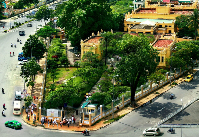 Bảo tàng điêu khắc Chăm Đà Nẵng nhìn toàn cảnh
