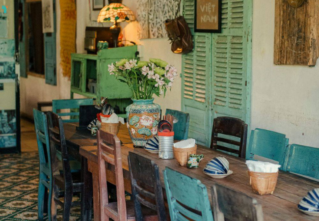 Một góc nhỏ quây quần tại Bếp Hên
