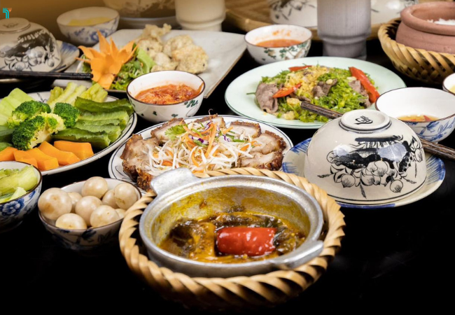 Thực đơn đa dạng món tại Bếp Nhà Chạn