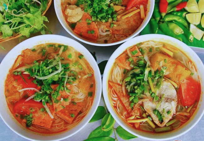 Tô bún chả cá Bà Ân Đà Nẵng đậm đà hương vị