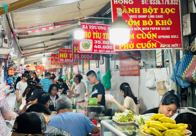 Lạc vào không gian ẩm thực cực hấp dẫn tại chợ về đêm