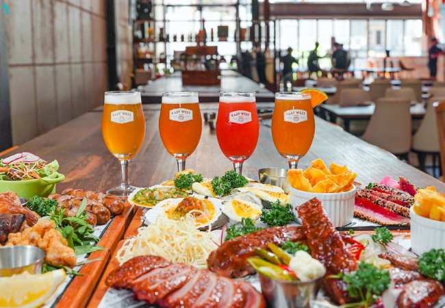 Thưởng thức các loại bia thủ công tươi mát tại East West Đà Nẵng