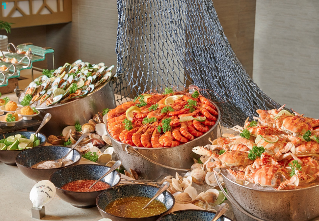 Nhà hàng Biển La Plage đa dạng ẩm thực như hải sản cao cấp tại Sheraton Danang
