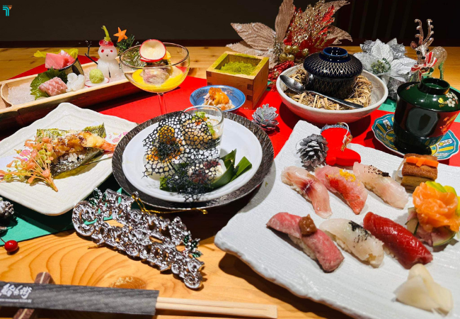 Thực đơn omakase tại SUSHI-Bê là lựa chọn lý tưởng để trải nghiệm trọn vẹn các tầng vị