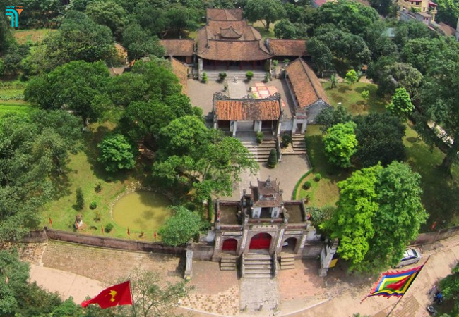 Thành Cổ Loa nhìn từ trên cao 