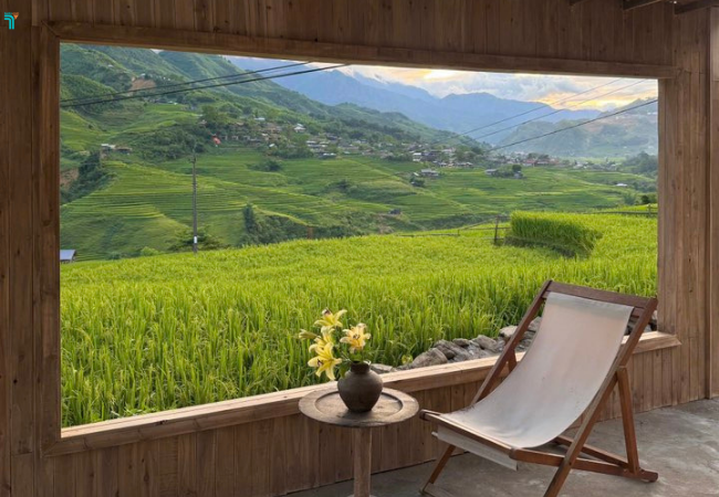 De Mong Sapa Coffee & Homestay với không gian ngoài trời gần gữi với thiên nhiên