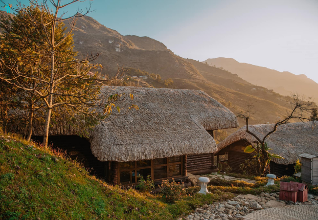 Sapa Jade Hill sở hữu không gian vừa mộc mạc, gần gũi nhưng vẫn sang trọng, tiện nghi
