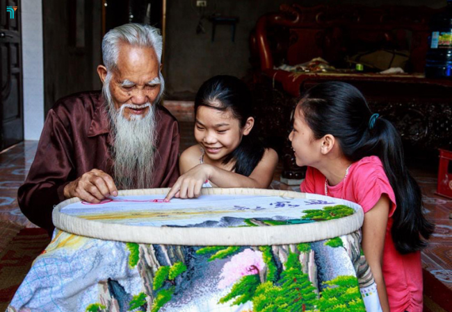 Khám phá làng Nghề Thêu Ren Văn Lâm nằm gần Tam Cốc
