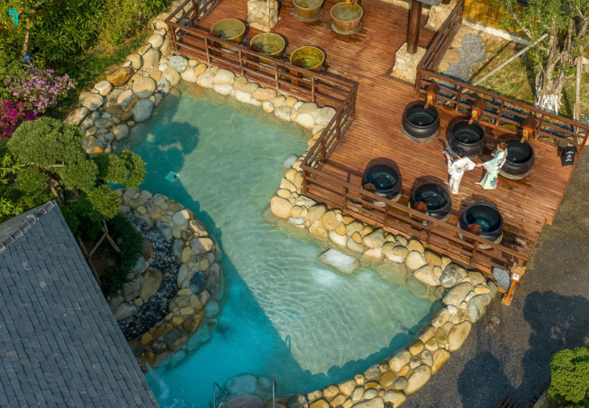 Yoko Onsen Quảng Ninh với Nguồn suối khoáng nóng được khai thác từ tự nhiên
