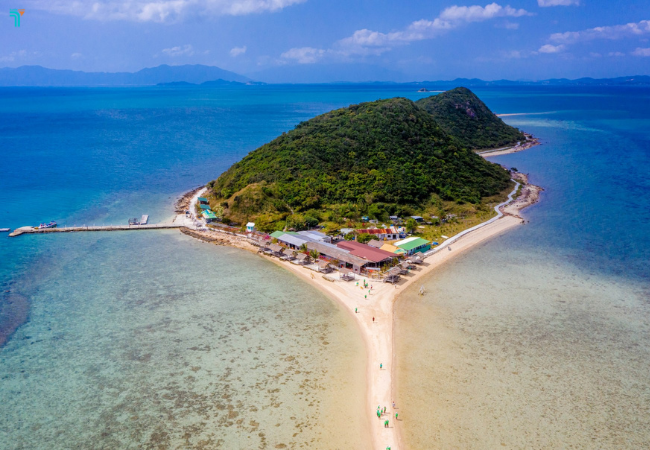 Đảo Điệp Sơn hiện lên đẹp như tranh