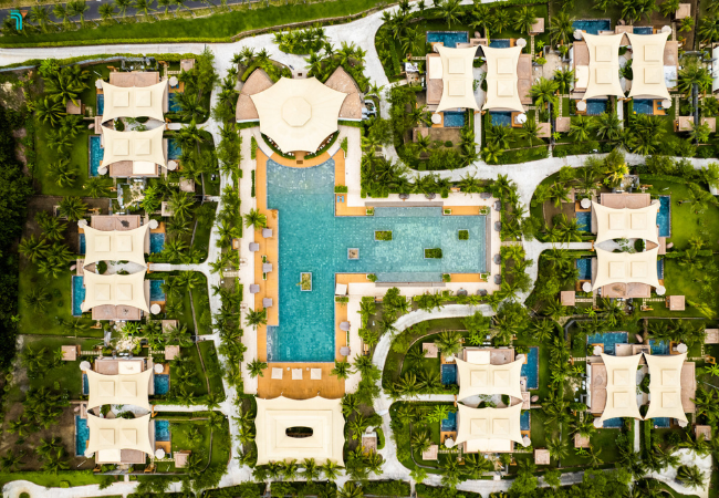 Fusion Resort Cam Ranh nhìn từ trên cao