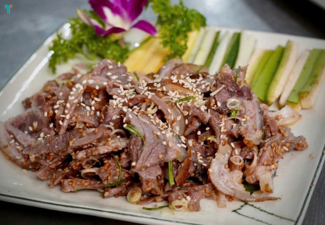 Một trong những món ăn phải thử khi ghé nhà hàng Phố Xưa Ninh Bình