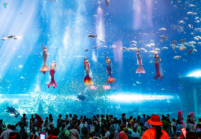  Show "Sắc Màu Đại Dương cũng thu hút đông đảo du khách tại VinWonders Phú Quốc